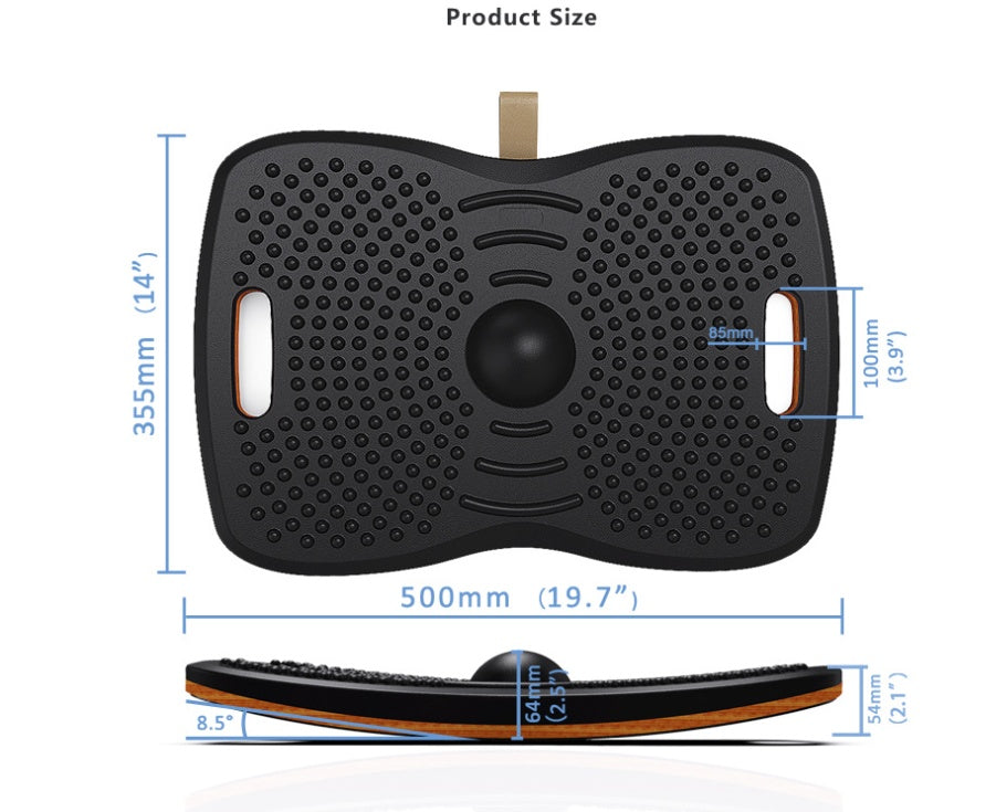 Ergonomisk balansbräda för stående kontorsarbete